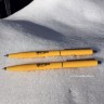 Желтые ручки Senator Point с логотипом Шатура.